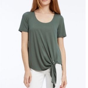 Boardwalk knit cupro side tie T